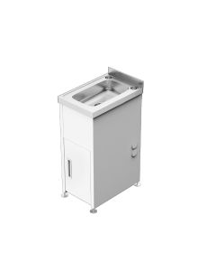 30L 304 Stainless Steel Laundry Tub with Metal Cabinet