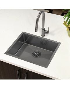 Highest Quality 304 Stainless Steel Handmade Sink 650mm x 450mm x 230mm Gunmetal